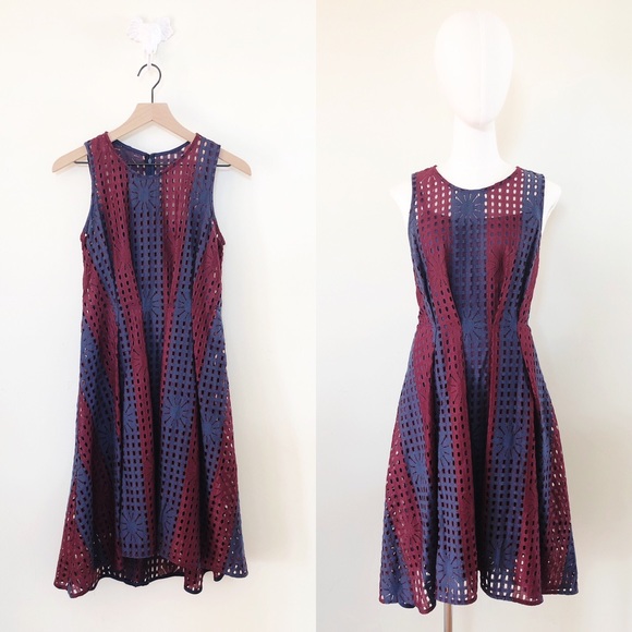 Anthropologie Dresses & Skirts - Anthropologie Eva Franco Plum Eyelet Dress
